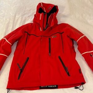 Helly Hansen Black and Red Ski Outfit (jacket and pants)